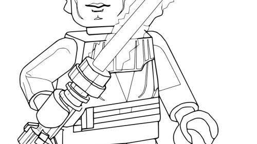 Kolorowanka LEGO: Mistrz Jedi z Świetlnym Mieczem