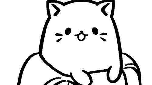 Kolorowanka z Uroczym Kotkiem - Pobierz i Koloruj!