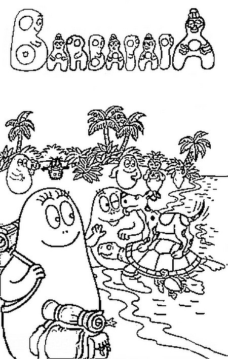 Fantastyczna Kolorowanka z Barbapapą - Pobierz i Wydrukuj