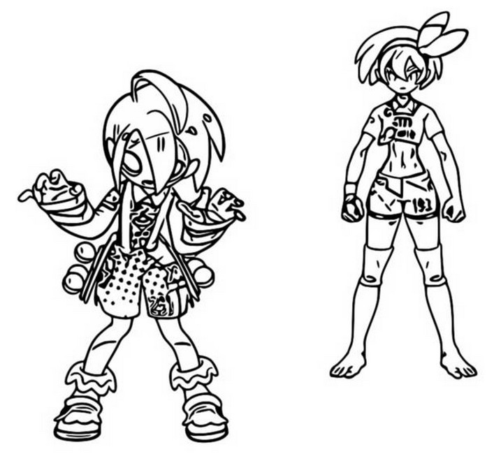 Bea i Allister - Kreatywna Kolorowanka Pokémon do Druku