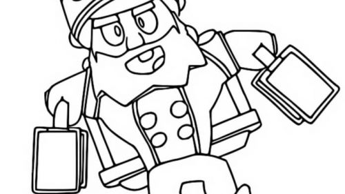 Wesoła Postać z Brodą - Kolorowanka do Druku