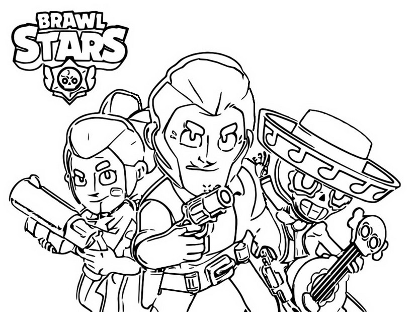 Kolorowanka z Postaciami Brawl Stars - Kreatywna Zabawa dla Każdego!