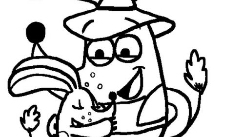 Wesołe Króliczki - Kolorowanka do Druku dla Dzieci