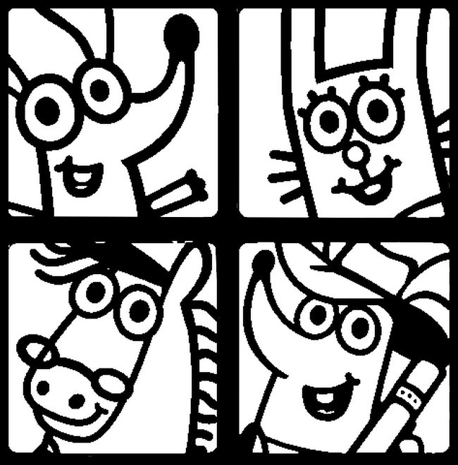 Radosne Kolorowanki dla Dzieci: Ślimak, Królik, Konik i Cieniodziej