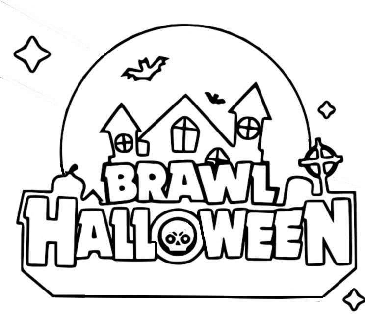 Kolorowanka Brawl Halloween - Przygotuj się na Mroczną Przygodę