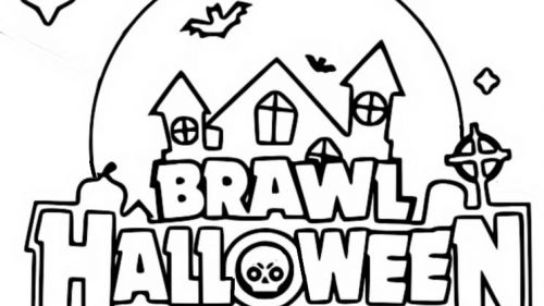 Kolorowanka Brawl Halloween - Przygotuj się na Mroczną Przygodę