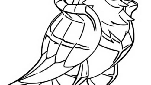 Kolorowanka Corviknight - Pokémon: Kreatywna Zabawa dla Każdego