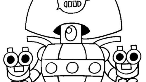 Kolorowanka Robot z Dwoma Pistoletami - Kreatywna Zabawa dla Wszystkich