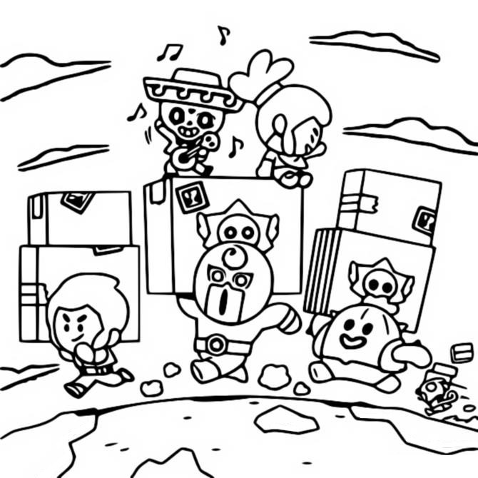 Kolorowanka: Bohaterowie Gier w Zwariowanej Scenerii - Pobierz i Koloruj!