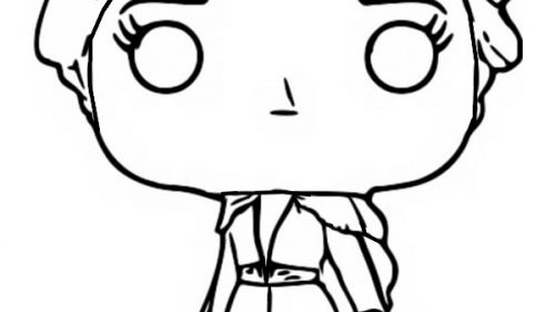 Kolorowanka Elsa Funko Pop - Kreatywność z Krainy Lodu 2