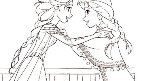 Elsa i Anna: Kolorowanka z Krainy Lodu 2