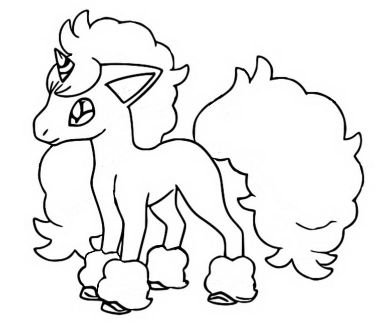 Kolorowanka Galarian Ponyta - Kreatywna Zabawa dla Dzieci