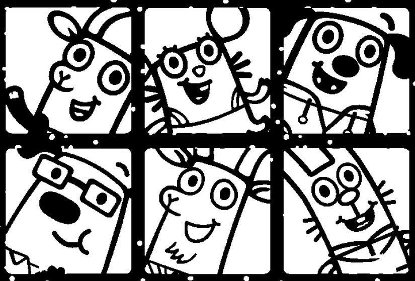 Kolorowanka z Wesołymi Postaciami do Druku - Kreatywna Zabawa dla Dzieci