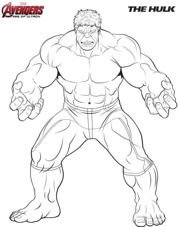 Kolorowanka Hulk z Avengers: Kreatywna Rozrywka dla Fanów