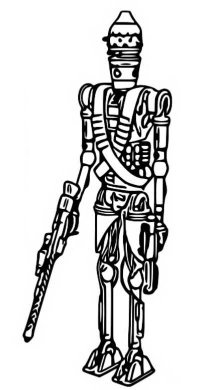 Kolorowanka Robota do Druku - Idealna dla Fanów Sci-Fi i Fantasy