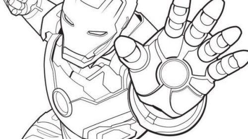 Kolorowanka Iron Man - Dynamiczna Przygoda z Avengers