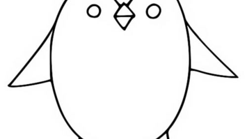 Kolorowanka z Uroczym Pingwinkiem do Druku - Twórcza Zabawa dla Dzieci i Dorosłych