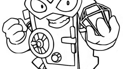 Kolorowanka Superbohater w Akcji - Pobierz i Drukuj