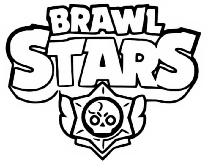 Kolorowanka Brawl Stars - Pobierz i Koloruj Logo