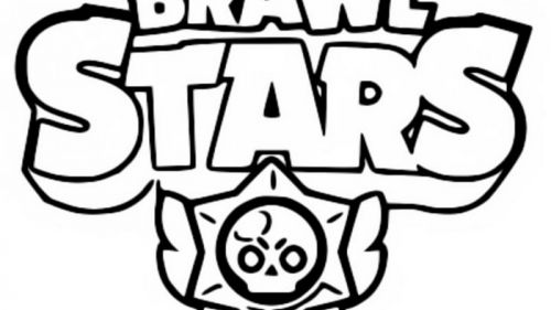 Kolorowanka Brawl Stars - Pobierz i Koloruj Logo