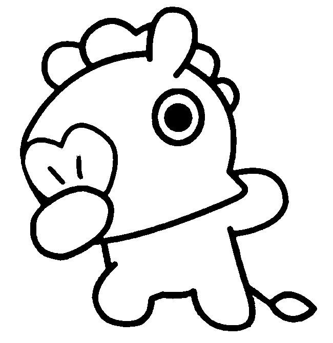 Kolorowanka BT21 Mang - Odkryj Radość Kolorowania dla Dzieci