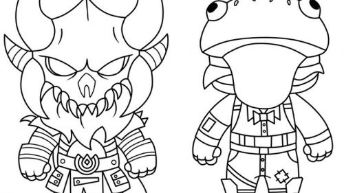 Kolorowanka: Potężny Rogaty Stwór i Urokliwa Żaba - Odkryj Kreatywność!