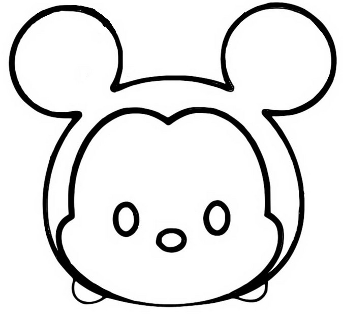 Kolorowanka Tsum Tsum - Urocza Postać do Druku