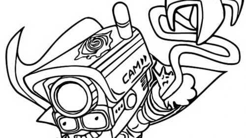 Superbohater z Kamerą - Kolorowanka do Druku