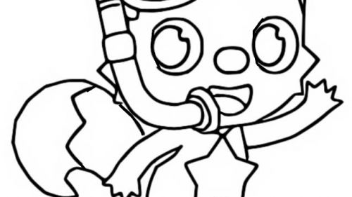 Kolorowanka Podwodna Przygoda - Dziecko z Maską do Nurkowania