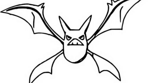Kolorowanka Nietoperz Crobat - Kreatywna Zabawa dla Fanów Zwierząt Nocnych