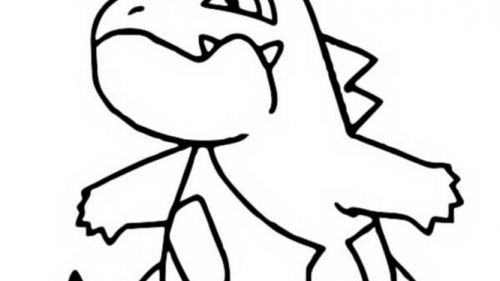 Kolorowanka Croconaw do Druku - Kreatywność z Pokémon