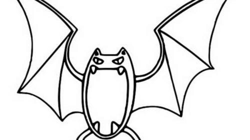Kolorowanka Wampir z Rozłożonymi Skrzydłami - Kreatywna Zabawa dla Dzieci