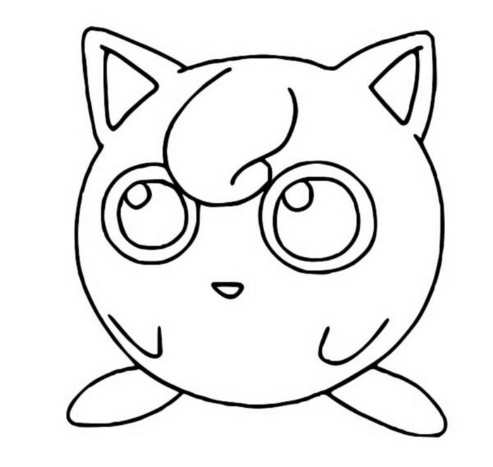 Kolorowanka Jigglypuff do Druku - Pobierz i Koloruj!