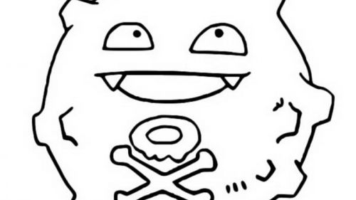 Kolorowanka Koffing - Fantastyczny Stworek do Druku