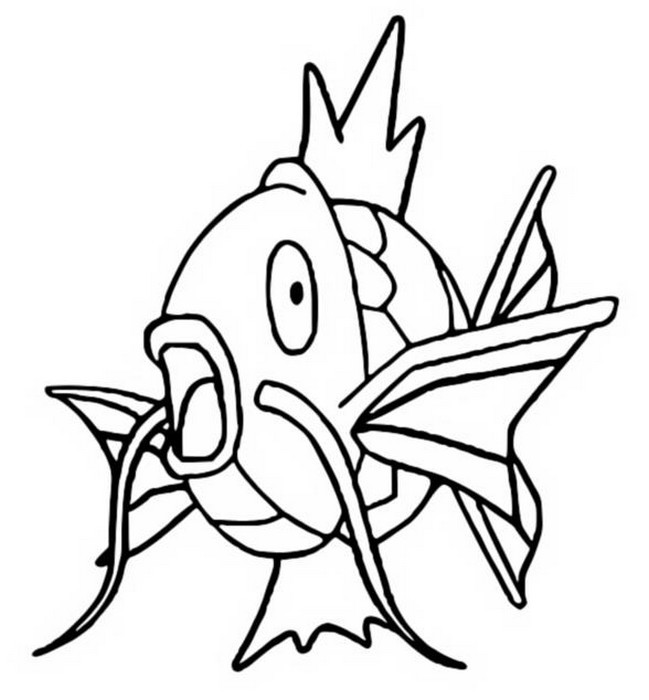 Kolorowanka Magikarp - Kreatywna Zabawa z Pokémon