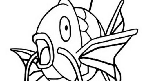 Kolorowanka Magikarp - Kreatywna Zabawa z Pokémon