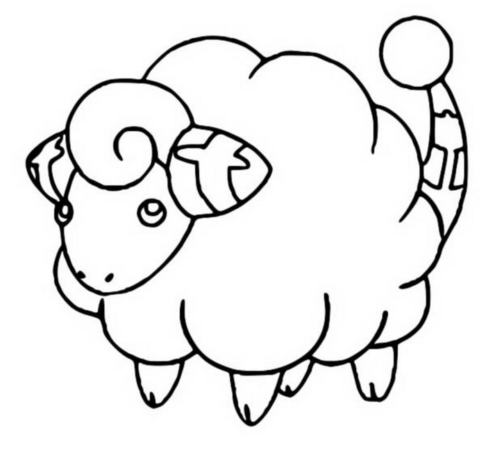 Kolorowanka Owca - Relaksacyjna Ilustracja do Druku