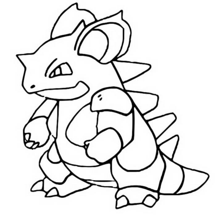 Kolorowanka Pokemon Nidoqueen - Pobierz i Wydrukuj