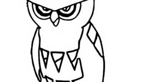 Kolorowanka Sowa z Wyrazistymi Detalami - Pobierz i Koloruj