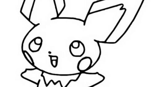 Kolorowanka do Druku: Uroczy Pika z Świata Pokemonów