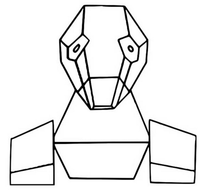 Kolorowanka Futurystycznego Robota - Pobierz i Koloruj