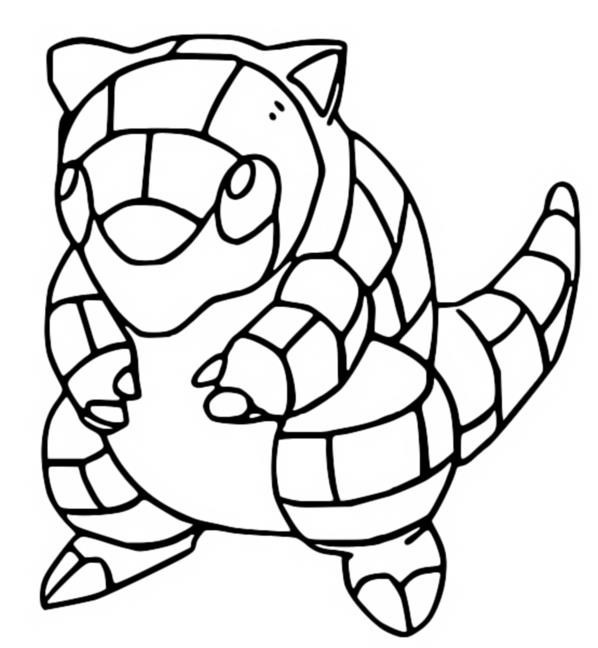 Kolorowanka Sandshrew - Kreatywna Zabawa dla Każdego | Pobierz i Koloruj