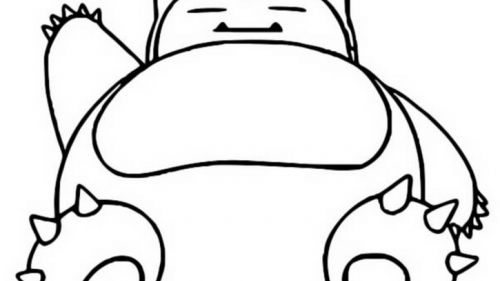 Kolorowanka Snorlax - Pobierz i Drukuj Swoje Ulubione Pokémony