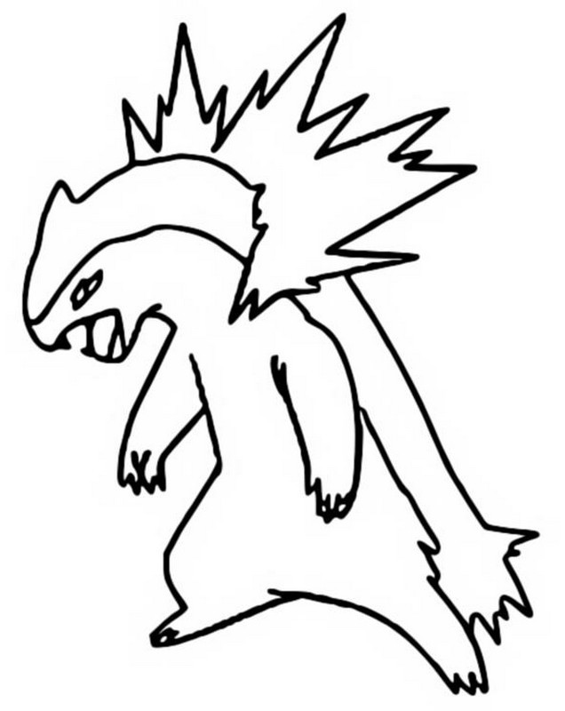 Ognista Kolorowanka: Typhlosion do Druku dla Fanów Pokémon