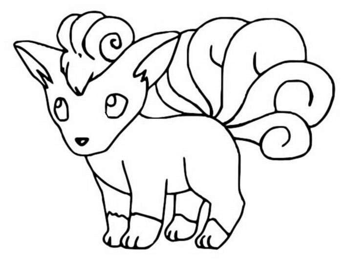 Urocza Kolorowanka Vulpix do Druku - Rozwijaj Kreatywność!