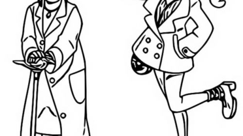 Kolorowanka: Stylowa Młoda Dziewczyna i Starsza Pani - Kreatywna Zabawa