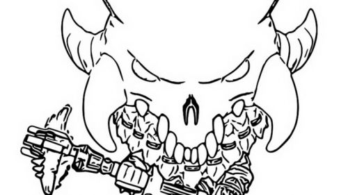 Kolorowanka Wojownik z Rogami - Fantastyczna Sztuka do Druku