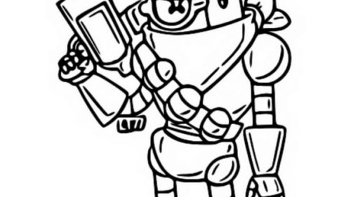 Kolorowanka Westernowy Robot - Kreatywna Zabawa dla Wszystkich