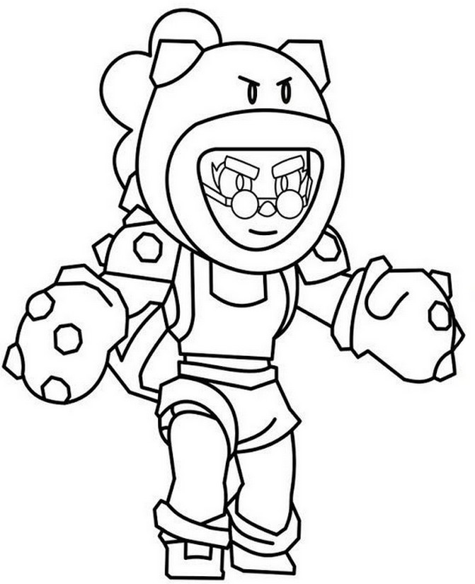 Kolorowanka z Misiołapą - Odkryj Kreatywność z Brawl Stars