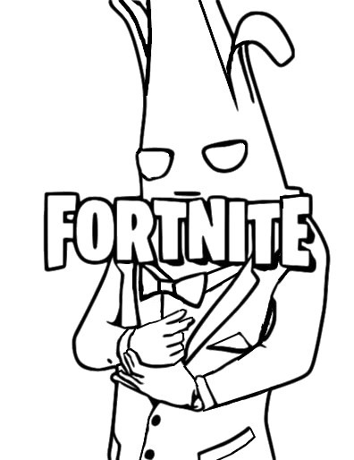 Kolorowanka Fortnite: Bananowy Bohater do Druku - Pobierz i Koloruj